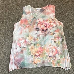 KEREN hart Multicolor Floral Tank Top